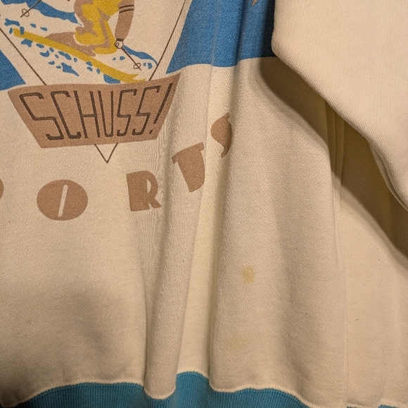 Coca Cola Winter Sports White and Blue Sweater Size Xl - Picture 3 of 6